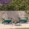 Flash Furniture Green Adirondack Chairs with Cream Cushions, 2PK 2-JJ-C14501-CSNCR-GRN-GG - alternate 1